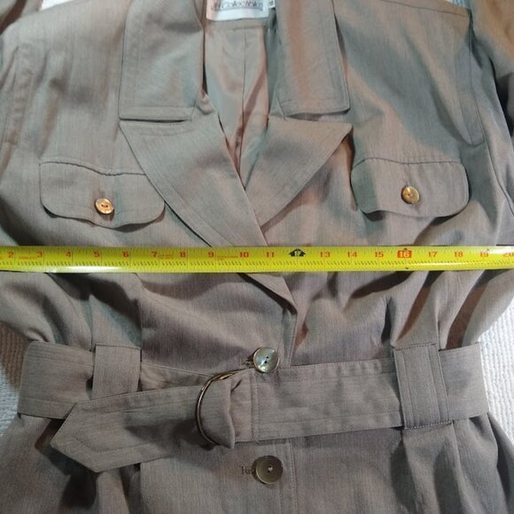 Vintage JH Collectibles  size 10   taupe-mushroom-brown jacket - Picture 10 of 16